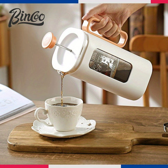 Cafetera de prensa francesa de vidrio Bincoo gran capacidad uso domstico manual espumador de leche electrodomstico de cocina accesorios para caf y espresso